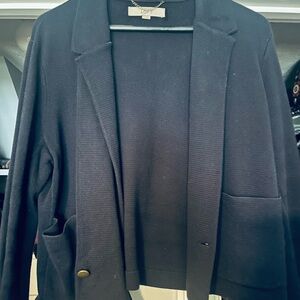 LOFT Women's Navy Sweater Jacket